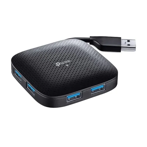 TP-Link UH400 4-Port USB 3.0 Hub, USB Verteiler 5Gbps, USB Mehrfachstecker für MacBook, iMac, Surface, Dell, ThinkPad, USB-Stick und Festplatte, Plug & Play, ultrakompaktes Design