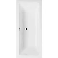 Kronenbach Cube Duo-Badewanne 190 x 90 cm - Badewanne aus hochwertigem Sanitäracryl mit 260 Litern Nutzinhalt, rutschfest und pflegeleicht – ideal für Ihr modernes Badezimmer.