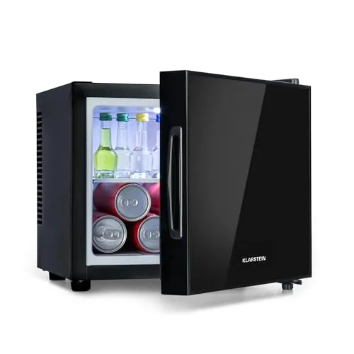 Klarstein Frosty Mini-Kühlschrank - Mini-Kühlschrank mit 10 Litern Fassungsvermögen, ideal für Getränke und Kosmetika, leise und energieeffizient, perfekt für Schlafzimmer oder Gästezimmer.