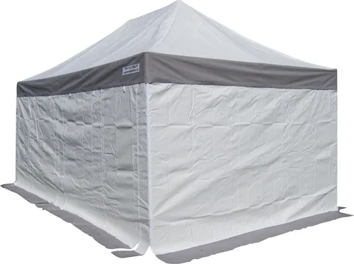ALEOS. 3x3m ALU Profi Faltzelt Marktzelt Marktstand Tent 50mm Hex mit Metallgelenken und PVC FEUERHEMMENDEN PLANEN