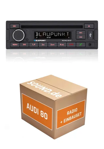 Autoradio mit Milano 200 BT für Audi 80 B3 Typ 89 Bluetooth USB