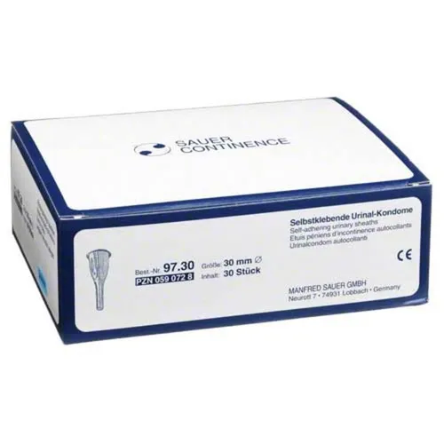 Kondome Comfort selbstklebend 97 - 30 Stück - Inkontinenzeinlagen mit selbstklebendem Design für optimalen Halt und Sicherheit, ideal für aktiven Lebensstil.