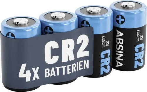 Absina Spezial-Batterie CR2 Lithium 800 3V 4St.