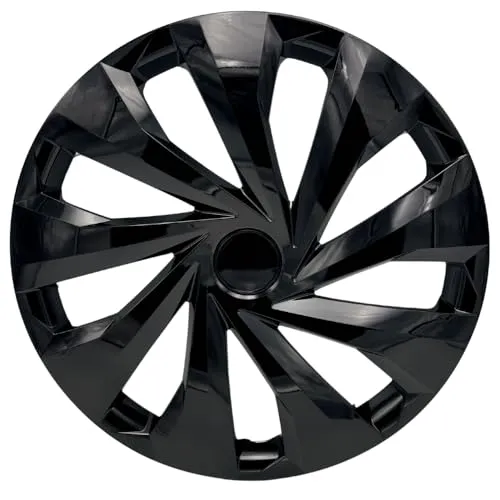 Trimak Radkappen 14 Zoll - 4er Set in Schwarz Silber - Hochwertige 14-Zoll-Radkappen aus schlagfestem ABS-Kunststoff für einen stilvollen Look und zuverlässigen Schutz Ihrer Räder. Ideal für fast alle Fahrzeugtypen.