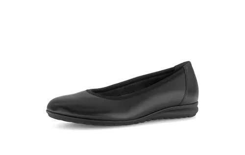 Gabor Damen Klassische Ballerinas - Bequeme Flats für jeden Anlass - Hausschuhe mit moderater Mehrweite (G) aus hochwertigem Glattleder, ideal für Komfort und Stil im Alltag. Perfekt für Freizeit und entspannte Stunden.