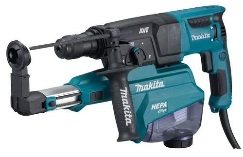 Makita HR2653TJ Kombihammer 26mm SDS-Plus, Schwarz - Bohrmaschinen – Leistungsstarker Kombihammer mit SDS-Plus für effizientes Bohren und Meißeln, ideal für Profis und Heimwerker.