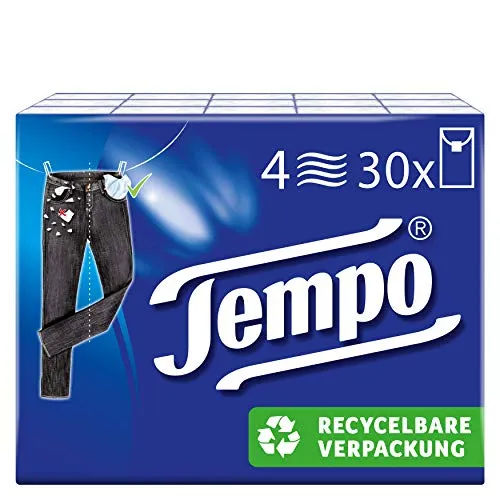 TEMPO Taschentücher ohne Menthol 300 St. - Kosmetik- & Taschentücher, sanft zur Haut und ideal für Allergiker ohne Menthol - für jederzeit frische Nasen.