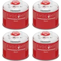 Evocamp Gaskartusche 4 Stück 300g Butan Propan Schraubventil für Camping Weber Q100