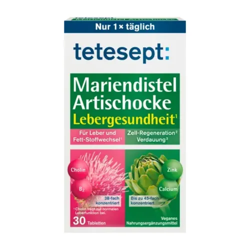 Tetesept Mariendistel Artischocke Tabletten 30 St
