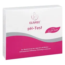 ELANEE Vaginaler pH-Selbsttest - 20 Stück, zur Früherkennung bakterieller Infektionen und Schwangerschaftsvorsorge, einfache und hygienische Anwendung für zu Hause