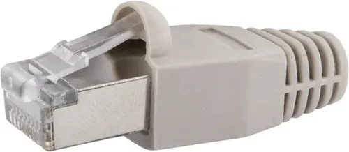 Schwaiger CAT6 Netzwerkstecker Set NWST04 531 4 Stück grau, mit Kabelführung, 4x