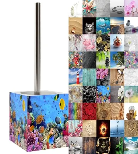 Sanilo WC Bürste Ocean – Elegantes Design für Ihr Badezimmer - WC-Bürsten & Halter, modernes Design in kräftigen Farben, rostfreier Edelstahlgriff und auswechselbarer Bürstenkopf für individuelle Anpassung.