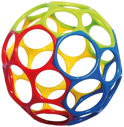 Vedes Oball Rainbow 10 cm - Buntes Baby-Aktiv-Spielzeug - Der beliebte Oball in leuchtenden Farben mit 10 cm Durchmesser. Ideal für kleine Hände zum Greifen und Spielen, fördert die motorischen Fähigkeiten.