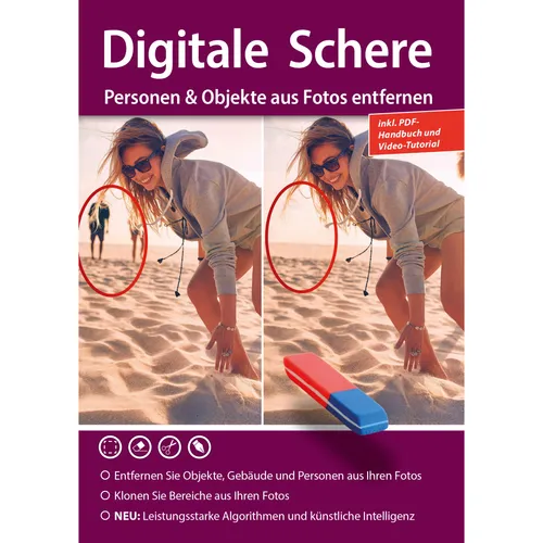 Markt + Technik Objekte und Personen entfernen Download Code (1 User, 1 Geräte/User, unbegrenzt) (90816)