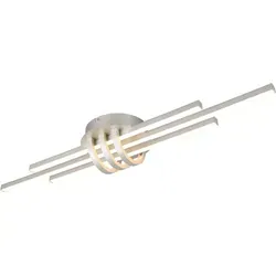 Reality Leuchten CINTO Deckenleuchte - 3-Stufen dimmbar in Silber - Moderne Deckenlampe aus Metall und Kunststoff, 2380lm Helligkeit, ideal für stimmungsvolle Beleuchtung. Perfekt für Wohnräume.