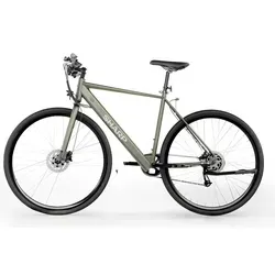 Sharp Gravel Hybrid E-Bike - Olivgrün, 25 km/h - E-Bike Klappräder, ideal für Stadt und Gelände mit 250-W-Motor, 85 km Reichweite und hydraulischen Shimano® Bremsen für optimale Sicherheit.