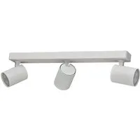 Oktaplex Bora Deckenstrahler 3-flammig mit GU10 LED Leuchtmittel - Deckenspots: Eleganter Spotbalken in matt weiß, schwenkbar und drehbar für individuelle Lichtgestaltung. Inklusive 3x GU10 LED Leuchtmittel mit 400 Lumen und 4000K für neutralweißes Licht.