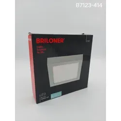 Briloner LED Deckenleuchte Fire chrom matt 12W 4000K Neutralweiß