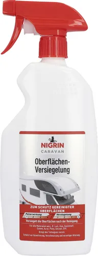 NIGRIN CARAVAN Oberflächenversiegelung, bildet eine wasser- und schmutzabweisende Versiegelung, schützt vor Verwitterung, für Materialien wie Lack, Glas, Kunststoff, Gummi, Acryl, Plexy, 0,75l