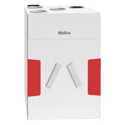 Helios KWL 470 W ET - Zentrales Lüftungsgerät mit Enthalpie-Wärmetauscher - Effizientes zentrales Lüftungsgerät für Wohnhäuser. Mit innovativer Wärmerückgewinnung und benutzerfreundlicher Steuerung sorgt es für frische Luft und optimales Raumklima.
