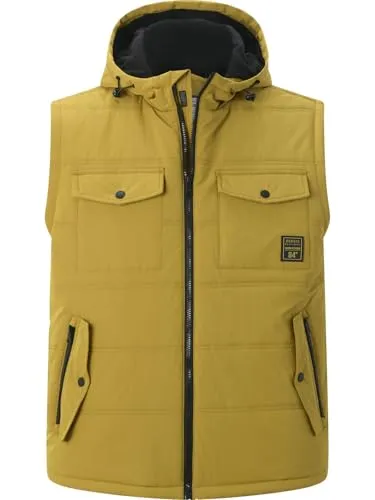Jan Vanderstorm Herren Outdoorweste Fjordheim oliv, Größe 62 - Die olivfarbene Outdoorweste FJORDHEIM vereint Funktionalität und modisches Design. Ideal für Outdoor-Aktivitäten, bietet sie eine bequeme Passform und schützt bei verschiedenen Wetterbedingungen.