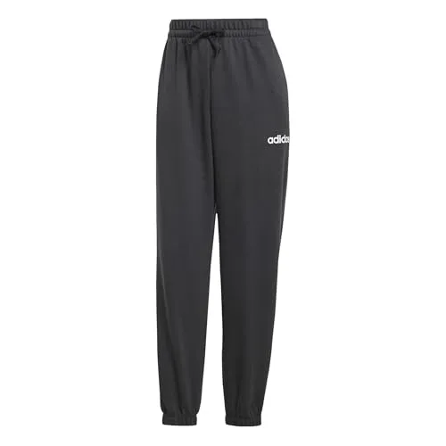 ADIDAS Damen Hose Essentials Linear French Terry Cuffed - Modische Hosen, aus weichem French Terry, ideal für entspannte Tage. Mit recycelten Materialien für mehr Nachhaltigkeit und stylischen Bündchen, die deine Sneaker perfekt in Szene setzen.