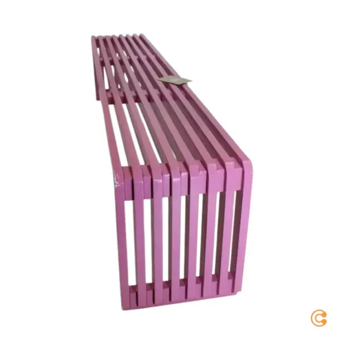 HKliving - Slatted Bank 160 cm in Hot Pink - Die HKliving Slatted Bank 160 cm in Hot Pink überzeugt durch ihr zeitloses Design und die stabile Konstruktion. Ideal für jeden Wohnraum, setzt sie farbenfrohe Akzente und bietet zugleich praktischen Komfort.