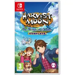 Harvest Moon The Winds of Anthos - Complete Edition für Nintendo Switch - Erleben Sie das ultimative Bauernhof-Abenteuer mit der Complete Edition! Enthält das Basisspiel und alle 5 DLCs für neue Tiere, Outfits und spannende Story-Momente. Verbinden Sie die Dörfer von Anthos und gestalten Sie Ihren Traumhof!
