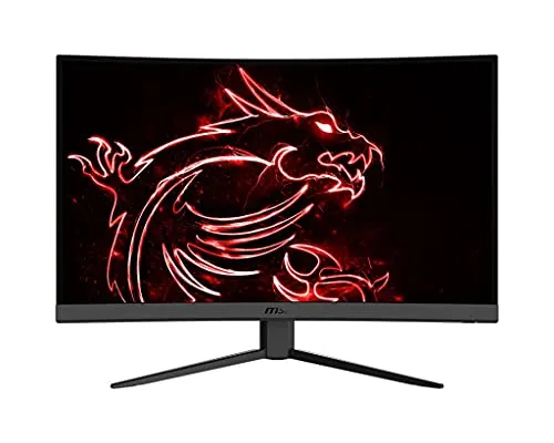MSI Optix G32C4 - 32" FHD Gaming Monitor - Gaming Monitor mit 165 Hz und 1 ms Reaktionszeit für flüssige Bilder, ideal für ein intensives Spielerlebnis. Das curved Design sorgt für ein immersives Gameplay.