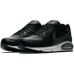 Nike Air Max Command Leather Herren Sneaker - Grau/Schwarz - 46 - Die Nike Air Max Command Sneakers vereinen den klassischen 90er Look mit modernem Tragekomfort. Robustes Leder und atmungsaktive Mesh-Panels bieten Halt, während die Gummi-Außensohle für optimale Traktion sorgt.
