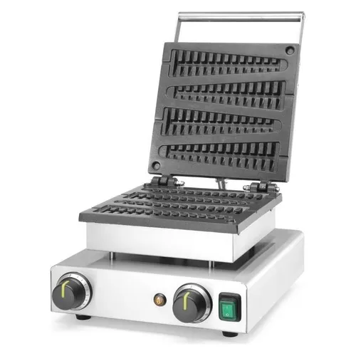 Waffeleisen ‚Lollipop’ von Hendi, 230V/1750W - Professionelles Waffeleisen für knusprige Lolliwaffeln, kompakte Größe und hohe Leistung für Gastronomie und Events.