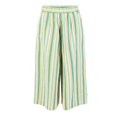 Blutsgeschwister Sommerhose Style Traveller - awing stripes L - Röcke aus 100% Bio-Baumwolle, leichtes Seersucker-Material, wadenlang mit praktischen Eingriffstaschen und gemütlichem Gummibund für perfekten Tragekomfort.