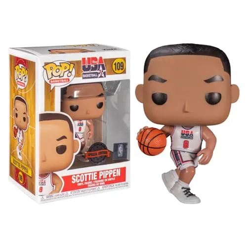 NBA Basketball - Scottie Pippen 109 Special Edition - Funko Pop! Vinyl Figur - Actionfiguren, offiziell lizenziert und ca. 10 cm hoch, ideal für Sammler und Fans von NBA und Scottie Pippen.