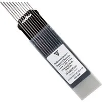 STAHLWERK Wolframelektroden WC20 Grau Set - 10 Stück (5 x 1,6 mm + 5 x 2,4 mm) - Vielseitiges Wolframelektroden-Set für Schweißanwendungen: 1,6 mm und 2,4 mm Durchmesser, hohe Standzeit und Strombelastbarkeit, ideal für verschiedene Materialien. Verpackt in praktischer Kunststoffbox.