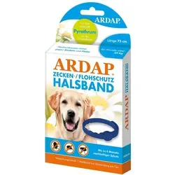 ARDAP Zecken- und Flohschutzhalsband für große Hunde ab 25 kg - effektiver Schutz mit natürlichem Pyrethrum, ideal für Welpen und große Hunde