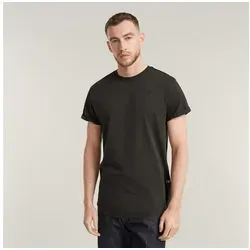 G-STAR T-Shirt Lash grau mit Logodetail S (44/46) - Pflegeleichtes T-Shirt aus 100% Baumwolle. Atmungsaktiv und ideal für den lässigen Look. Rundhalsausschnitt und krempelbare Ärmel für zusätzlichen Komfort.