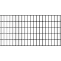 Doppelstab-Zaunmatten-Grundset ALBERTS Typ 6/5/6 - Gartenzäune: Robustes Doppelstabmattenset in anthrazit, ideal für sichere und langlebige Grundstücksbegrenzungen.