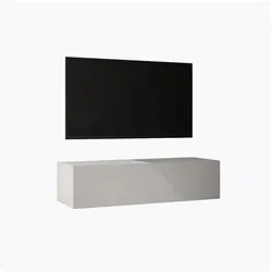 doporro Lowboard F02 - Moderner TV Schrank für Wohnzimmer - Stylisches Lowboard aus lackfreien Platten, mit Soft-Close Funktion und zwei Installationsarten. Ideal für modernes Wohnen und einfachen Zugriff auf Ihre Medien.