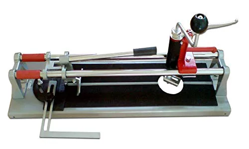 Fliesenschneider 3 in 1 - 700 mm Schneidemaschine mit Lochbohrvorrichtung - Fliesenschneider für präzise Schnitte bis 700 mm, inklusive Lochschneider für 30-80 mm Löcher und rutschfester Unterlage für sicheres Arbeiten.
