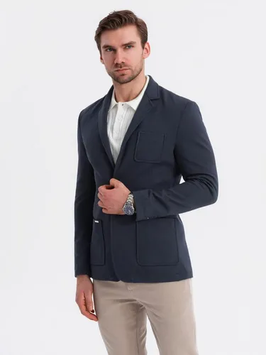 Ombre Clothing Herrenjacke Gundivaldo - Elegante Herrenjacke Gundivaldo aus der Quintessence-Kollektion. Ideal für geschäftliche Anlässe, bietet sie eine schmale Passform und praktische Taschen. Hochwertiges Material für besten Tragekomfort.