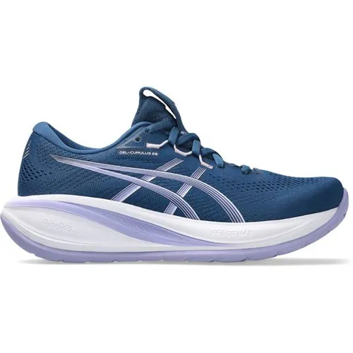 ASICS Damen Laufschuhe GEL-CUMULUS 28 – Leicht und Dämpfend - Der GEL-CUMULUS™ 28 bietet ein federleichtes Laufgefühl mit dynamischer Dämpfung. Ideal für angenehme Läufe, mit strategischer Sohlentechnologie für geschmeidige Übergänge und extra Traktion.