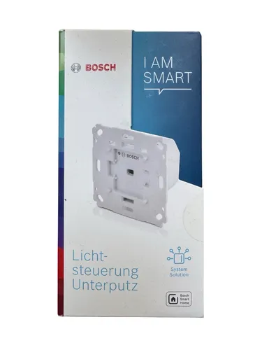 Bosch Smart Home Lichtschalter Unterputz - Sprachsteuerung mit Google Assistant, Alexa & Apple Homekit - Smart Home Lichtschalter zur flexiblen Steuerung von Licht per App oder Sprache. Integrierbar in Szenarien wie Alarmsystem und Anwesenheitssimulation.