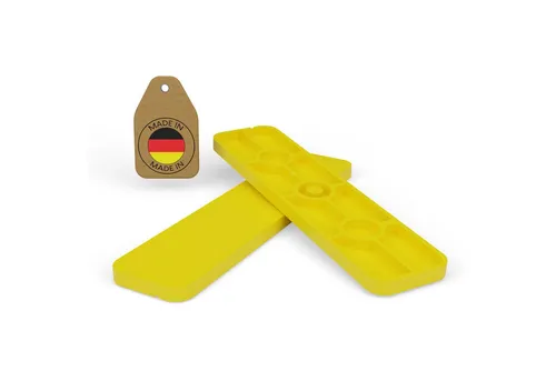 FUX Unterlegplatte Kunststoff Abstandshalter 100x24 1-6mm Made in Germany Distanzklötze, 1-6mm, 1mm, 2mm, 3mm, 4mm, 5mm, 6mm, 100-St., 100 % Recyceltes Material