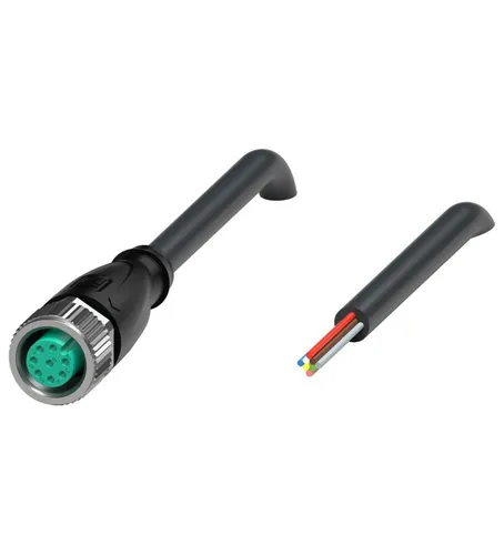 Pepperl+Fuchs 456504 Kabeldose M12 Buchse, gerade 5.00m - Sonstige Elektroinstallationsartikel mit 8 Polen, ideal für zuverlässige Sensorverbindungen in industriellen Anwendungen.