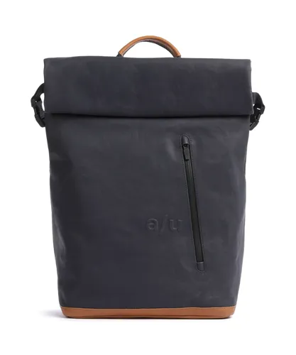 Aunts & Uncles Japan Fukui Rolltop Rucksack in navy - Stylischer Rolltop Rucksack aus 15″ Bio-Baumwolle, ideal für den täglichen Gebrauch und mit praktischem Design für mehr Flexibilität.