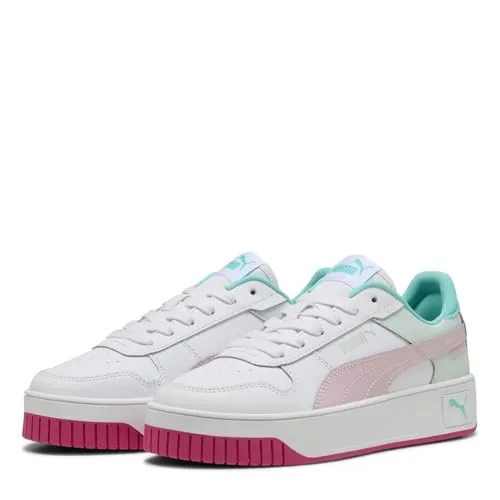 PUMA Carina Street JR Sneaker - Sneaker für Mädchen mit hochwertigem Leder-Obermaterial und leichter Plateausohle für optimalen Komfort und Stil.