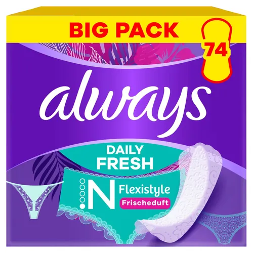 always Daily Fresh Flexistyle Slim mit Frischeduft,74Stk. Slipeinlage