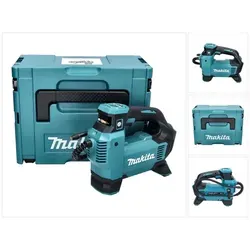 Makita DMP 181 ZJ Akku Kompressor 18 V - Akku-Kompressor mit 11,1 bar Druck, portabel und ideal für unterwegs. Lieferung im praktischen Makpac, perfekt für handwerkliche Einsätze.
