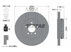 RIDEX 82B0772 Bremsscheiben Hinten für BMW 5 Touring und 5 GT - Hochwertige belüftete Bremsscheiben, unbeschichtet für einfache Installation. Ideal für BMW 5 Touring (F11) und 5 GT (F07), bietet optimale Bremsleistung.