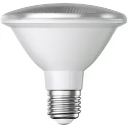 ledscom.de E27 LED Leuchtmittel, PAR30 kurzer Hals, warmweiß (2700 K), 12,9 W, 994lm, 42°, Reflektorspiegel (silber)